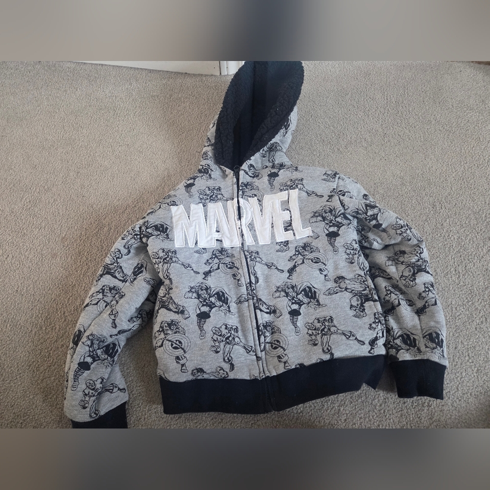 7/8 Marvel Hoodie With Sherpa Lining